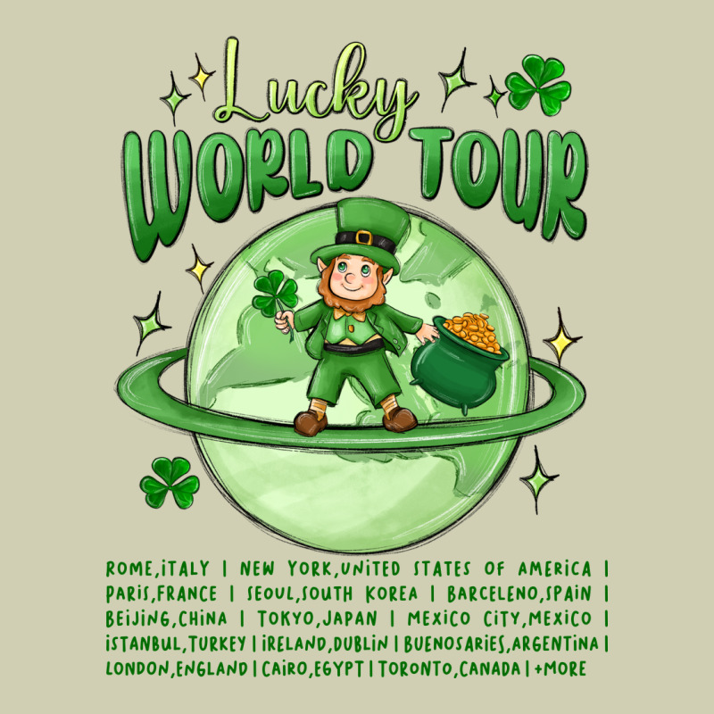 Lucky World Tour St. Patricks Day Heavy Core Tee by MaliasSmallBusiness | Teevron