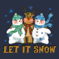 Let It Snow Reindeer Snowman Heavyweight Sweatshirt | Teevron