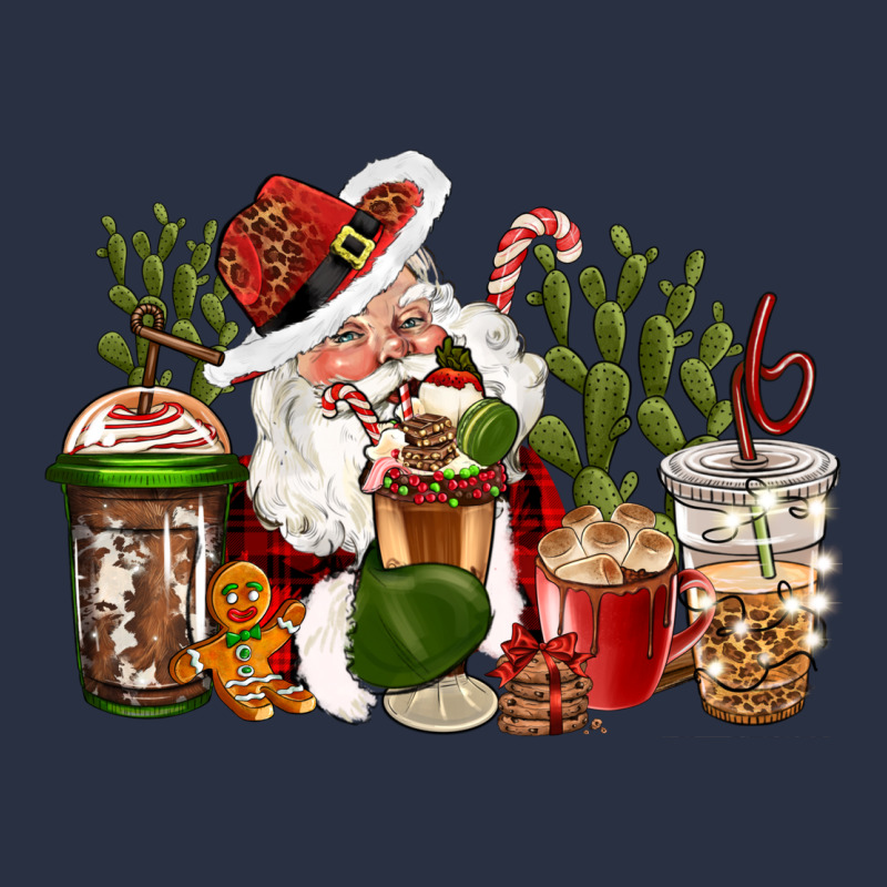 Western Santa Cowboy Coffe Cups Christmas Heavyweight Sweatshirt by CowGirlArtShop | Teevron