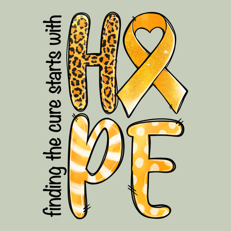 Finding The Cure Starts With Hope Childhood Cancer Ladies Tee by NancyCooperArtShop | Teevron