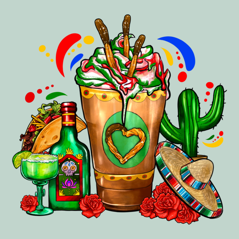 Mexican Cold Drink With Cactus Sombrero And Tequil Zipper Hoodie by FaDigitalArtStudio | Teevron