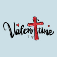 Valentine Cross Glitter Ladies Tee | Teevron
