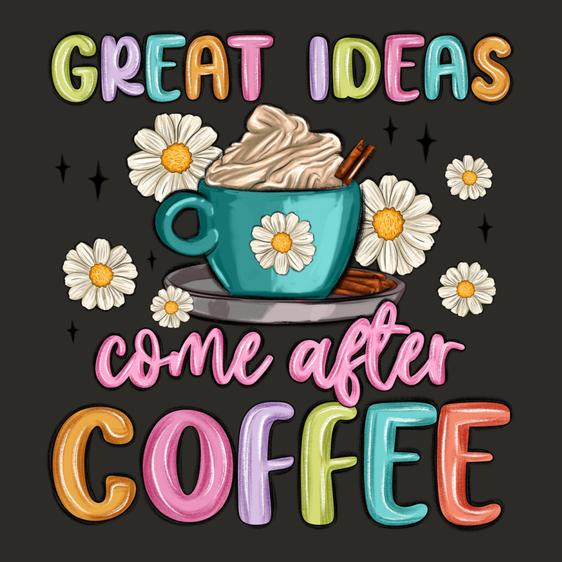 Great Ideas Come After Coffee Heavy Core Tee by MaliasSmallBusiness | Teevron