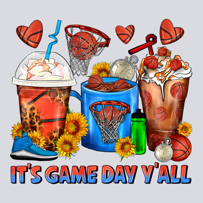It's Game Day Y'all Basketball Coffee Cups Zipper Hoodie by FaDigitalArtStudio | Teevron