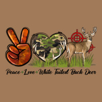 Peace Love White Tailed Buck Deer Classic Tee | Teevron
