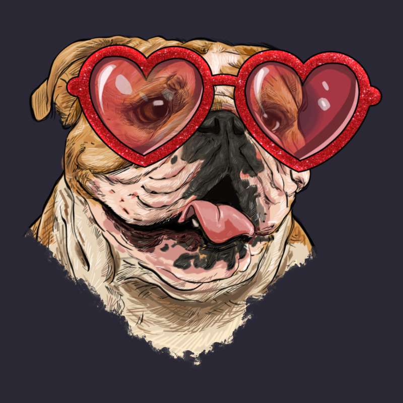 English Bulldog With Love Glass Vintage Tee by RanaPortraitStore | Teevron