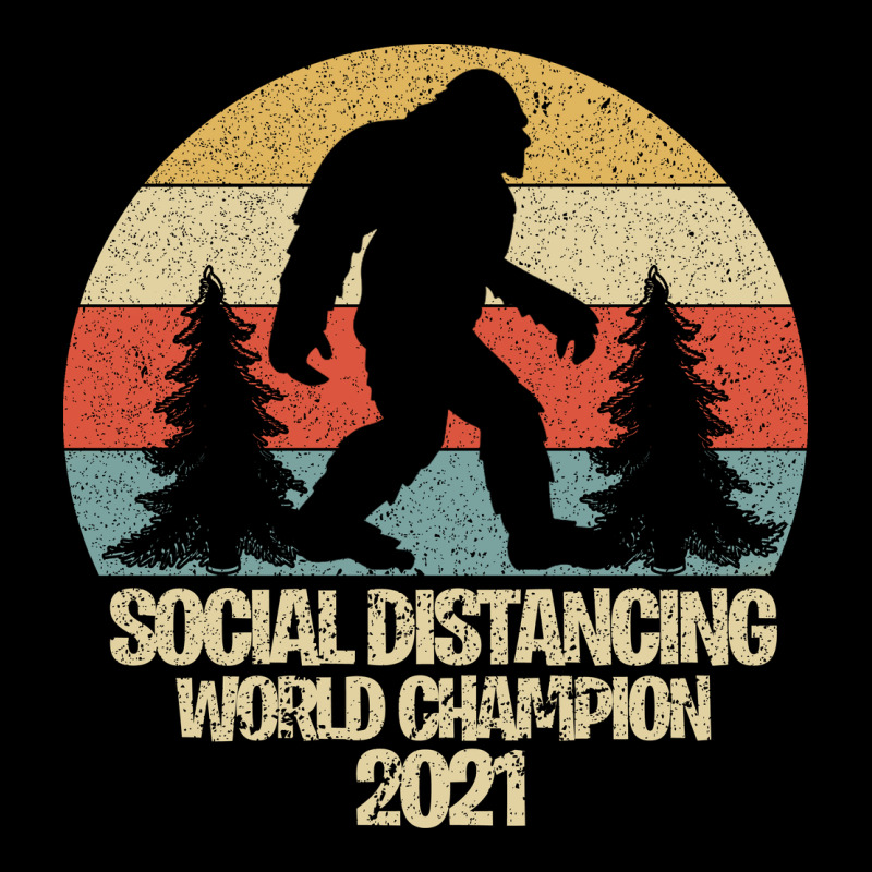 Bigfoot Social Distancing World Champion Urban Heavy Tee by Bettercallsaul | Teevron