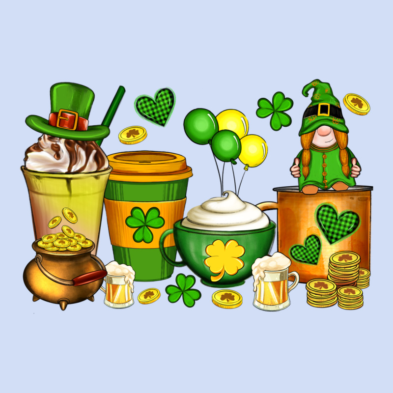 St Patrick's Day Coffee Cups With Gnome Urban Hoodie by Artiststas | Teevron