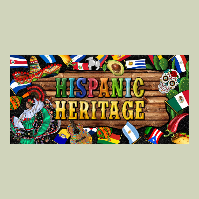 Hispanic Heritage License Plate Heavyweight Hoodie by BundleAndBundleShop | Teevron