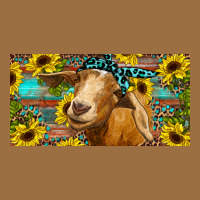 Goat With Sunflowers And Leopard Vintage Tee | Teevron