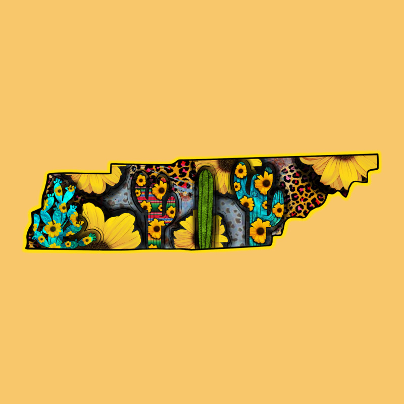 Western Tenessee Map Sunflower Pattern Vintage Hoodie by Bettercallsaul | Teevron
