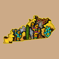 Kentucky Map Western Sunflower Pattern Vintage Hoodie | Teevron