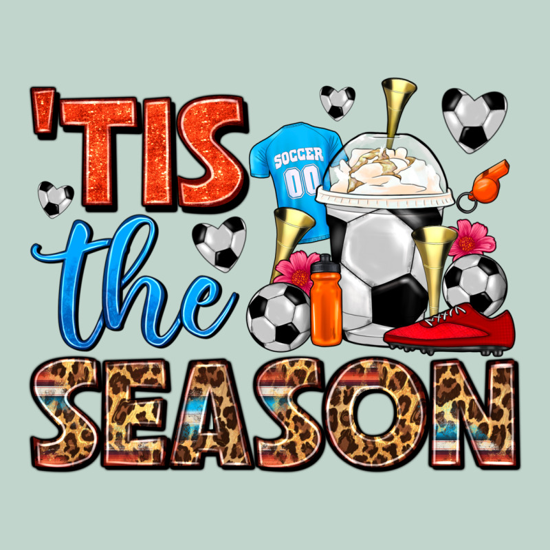 Tis The Season  Soccer  Frappe Coffee Zipper Hoodie by FaDigitalArtStudio | Teevron