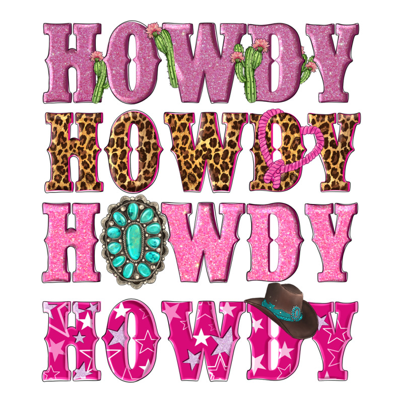 Pink Howdy Howdy Howdy Premium Tee by NancyCooperArtShop | Teevron