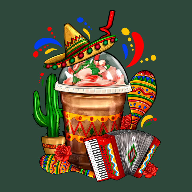 Mexican Frappe With Cactus Sombrero And Maracas Zipper Hoodie by FaDigitalArtStudio | Teevron