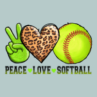 Peace Love Softball Heavy Core Tee | Teevron