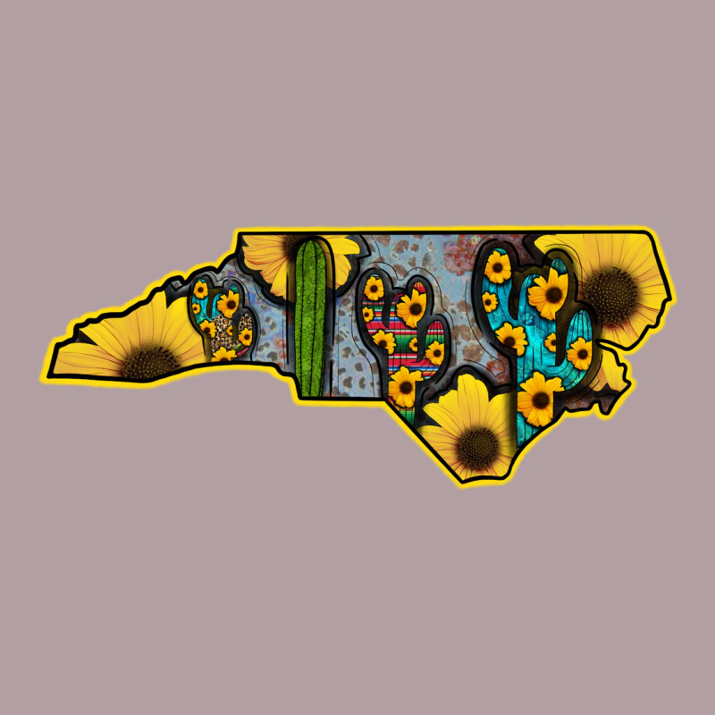 Western North Carolina Map Sunflower Vintage Hoodie by Bettercallsaul | Teevron