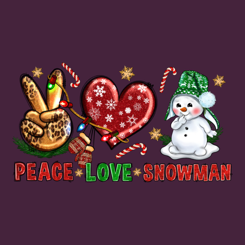 Peace Love Snowman Premium Tee by NancyCooperArtShop | Teevron