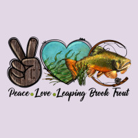Peace Love Leaping Brook Trout Classic Tee | Teevron