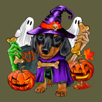 Halloween Dachshund Puppy Dog Vintage Tee | Teevron