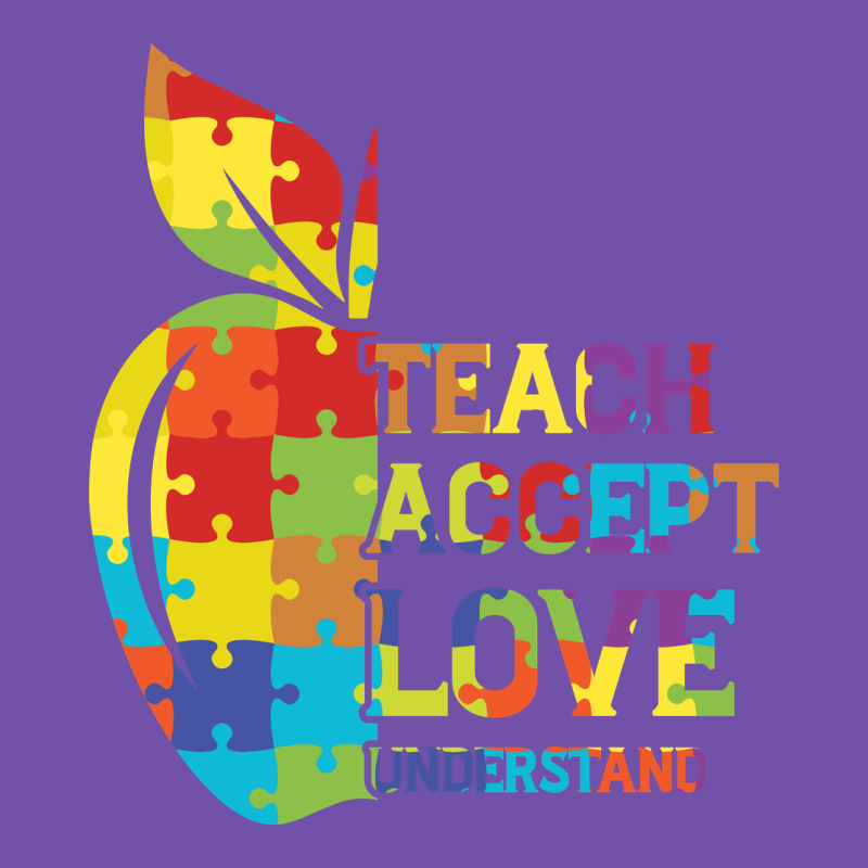 Autism Teach Accept Understand Love Premium Sweatshirt by CowhideDigitalArt | Teevron