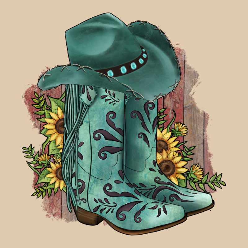 Turquoise Cowboy Boots Classic Tee by JahusDesignShop | Teevron