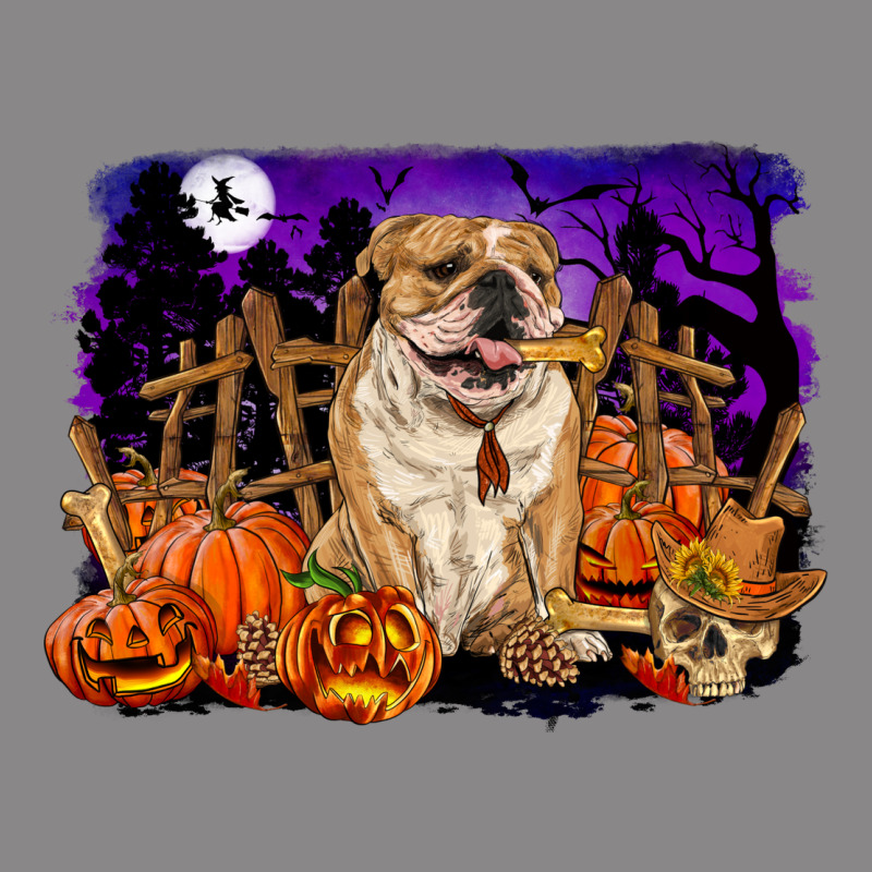 Halloween English Bulldog Vintage Tee by RanaPortraitStore | Teevron