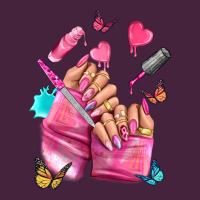Pink Nail Art Hand Premium Tee | Teevron