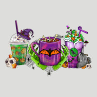 Halloween Coffee Cups Zipper Hoodie | Teevron