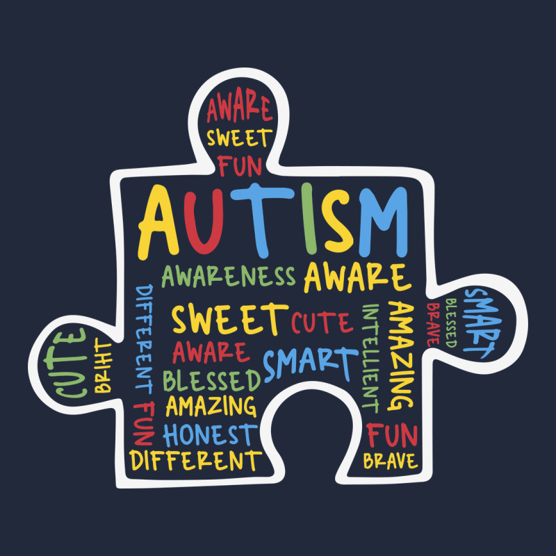 Autism Puzzle Piece Words Autistic Premium Sweatshirt by CowhideDigitalArt | Teevron