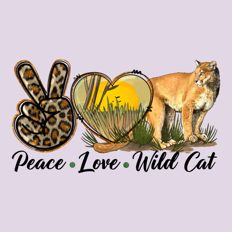 Peace Love Wild Cat Classic Tee by LillyAllenDesigns | Teevron