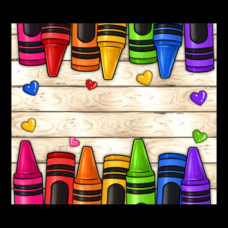Custom Teacher Name Crayons Premium Tee by NancyCooperArtShop | Teevron