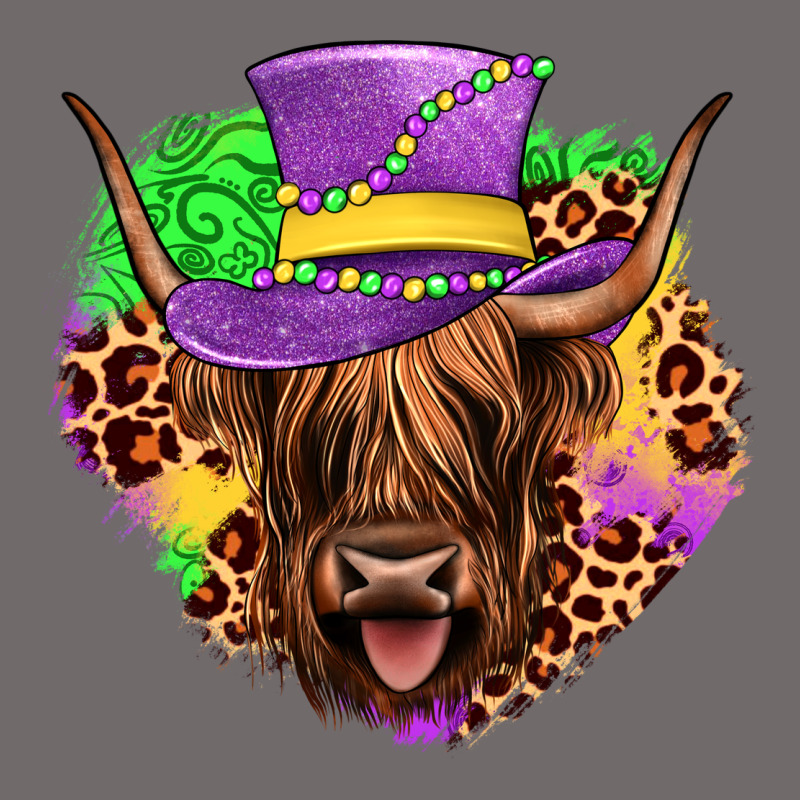 Highland Cow Mardi Gras Urban Heavy Tee by JahusDesignShop | Teevron