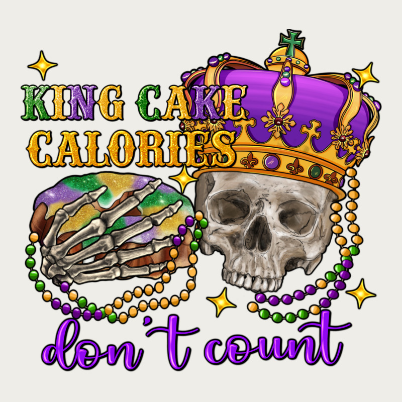 King Cake Calories Don't Count Skull Zipper Hoodie by FaDigitalArtStudio | Teevron