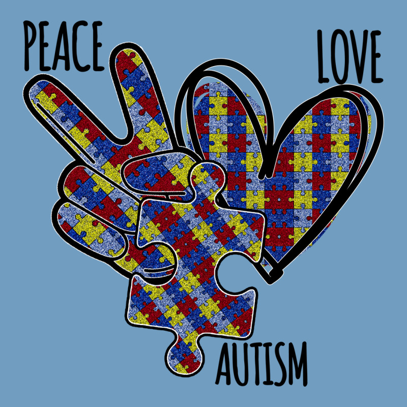 Peace Love Autism Urban Heavy Tee by Bettercallsaul | Teevron
