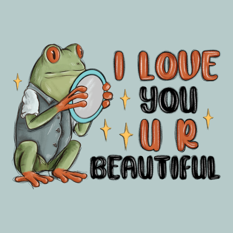 I Love You U R Beautiful Frog Heavy Core Tee by MaliasSmallBusiness | Teevron