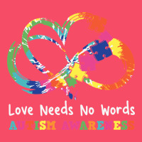 Love Needs No Words Heart Puzzle Autism Premium Sweatshirt | Teevron