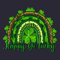 Saint Patricks Day Happy Go Lucky Rainbow Vintage Tee | Teevron