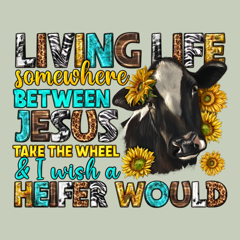 Living Life Somewhere Between Jesus Long Sleeve Tee by texasbilliewilder | Teevron