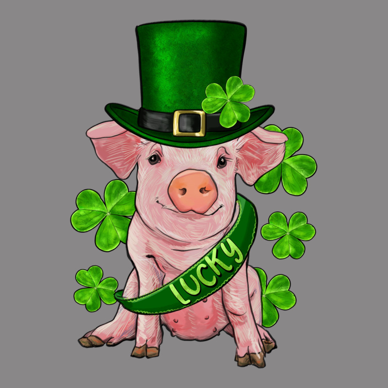 St. Patrick's Day Lucky Baby Pig Vintage Tee by RanaPortraitStore | Teevron
