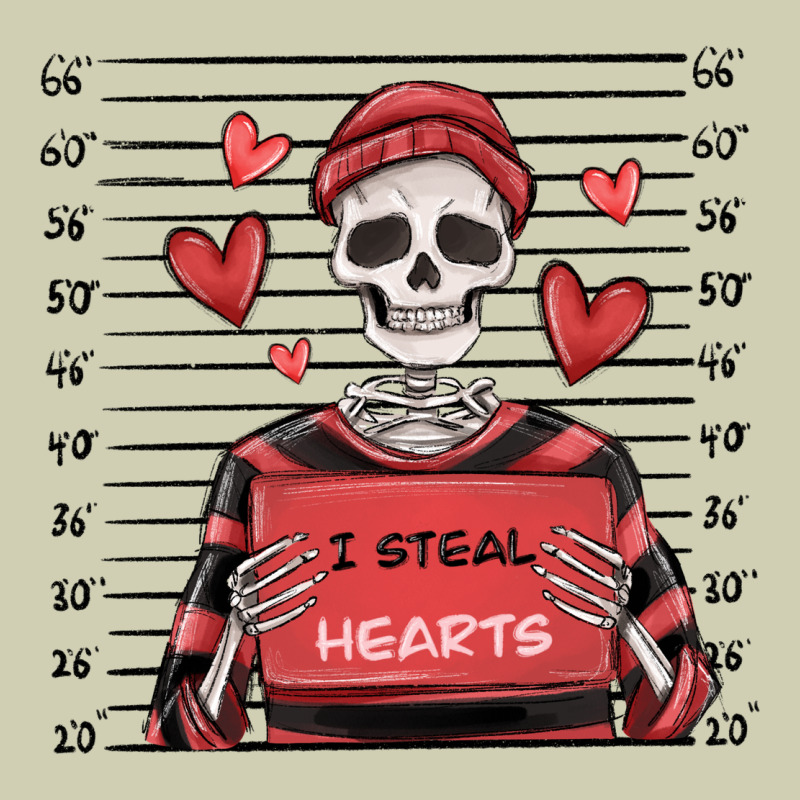 I Steal Hearts Skeleton Valentine's Day Heavy Core Tee by MaliasSmallBusiness | Teevron