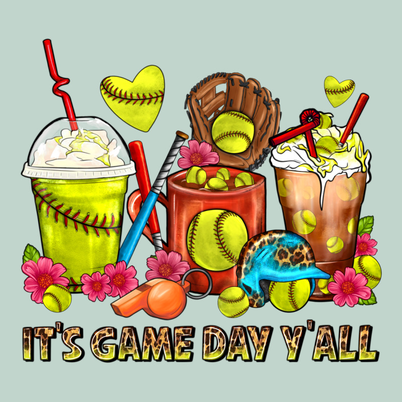 It's Game Day Y'all Softball Coffee Cups Zipper Hoodie by FaDigitalArtStudio | Teevron