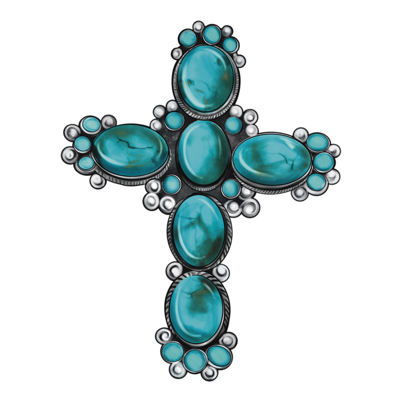 Western Gemstone Cross Classic Tee by Artiststas | Teevron
