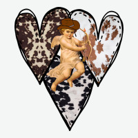 Country Cupid Valentine Cowhide Heart Urban Heavy Tee | Teevron