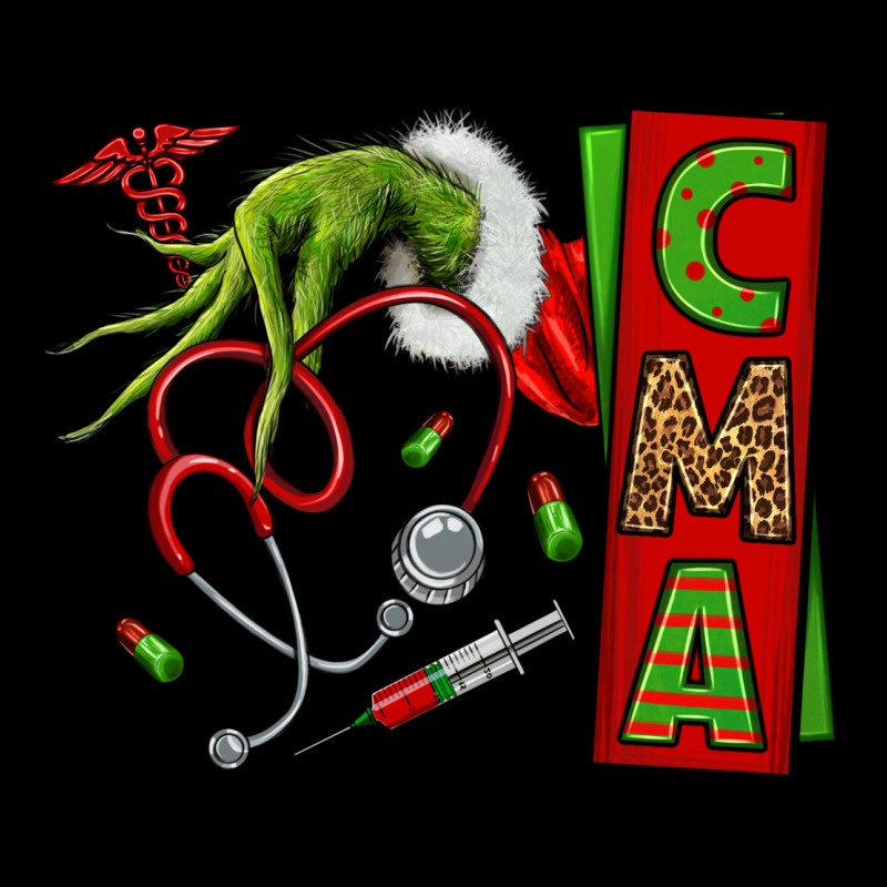 Grinch Hand Cma Nurse Ladies Tee by NancyCooperArtShop | Teevron