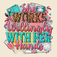 She Works Willingly With Her Hands Premium Tee | Teevron