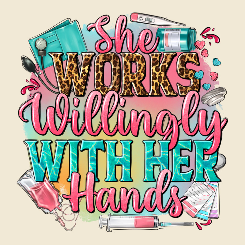 She Works Willingly With Her Hands Premium Tee by NancyCooperArtShop | Teevron