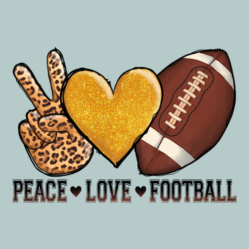 Peace Love Football Revize Heavy Core Tee by AdoDesignShop | Teevron