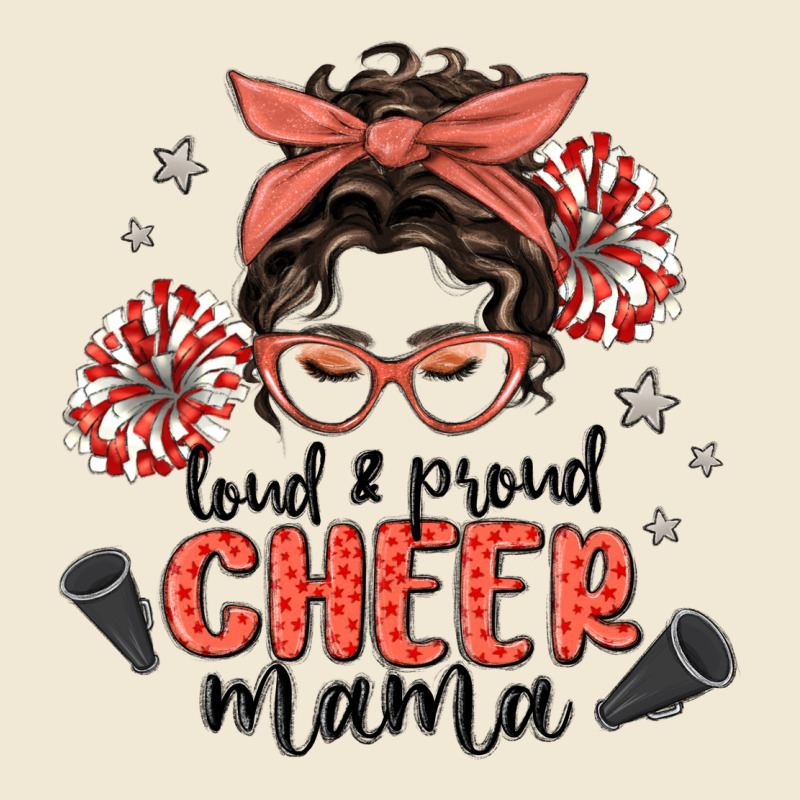 Loud&proud Mama Messy Bun Ladies Tee by MaliasSmallBusiness | Teevron
