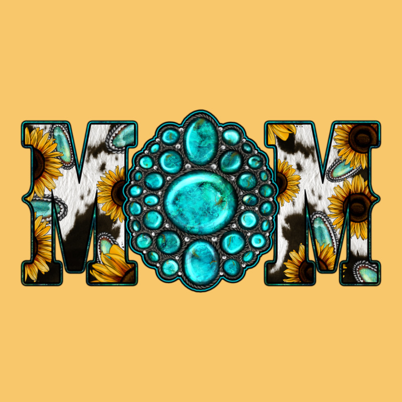 Sunflower Turquoise Gemstone Cowhide Mom Vintage Hoodie by Bettercallsaul | Teevron